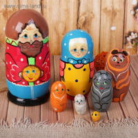 Матрёшка &laquo;Колобок&raquo; 7 в 1, МИКС