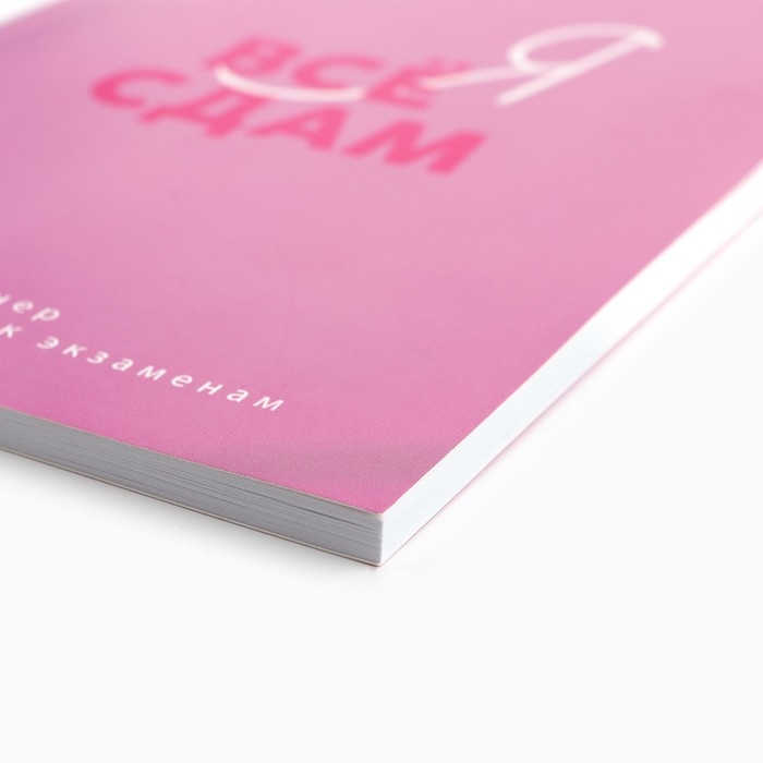 Планинг для подготовки к экзаменам, А5 60 л. Мягкая обложка &laquo;Розовый&raquo;