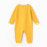 Комбинезон детский (3 шт.), цвет оранжевый/леопард/белый, рост 80 см