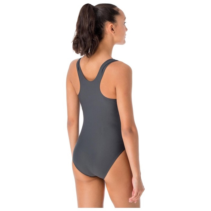 Купальник слитный &laquo;Волна&raquo;, серый/зелёный неон/коралл, р. 42