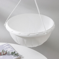 Кашпо уличное подвесное для цветов &laquo;Джулия&raquo;, 8 л, цвет белый