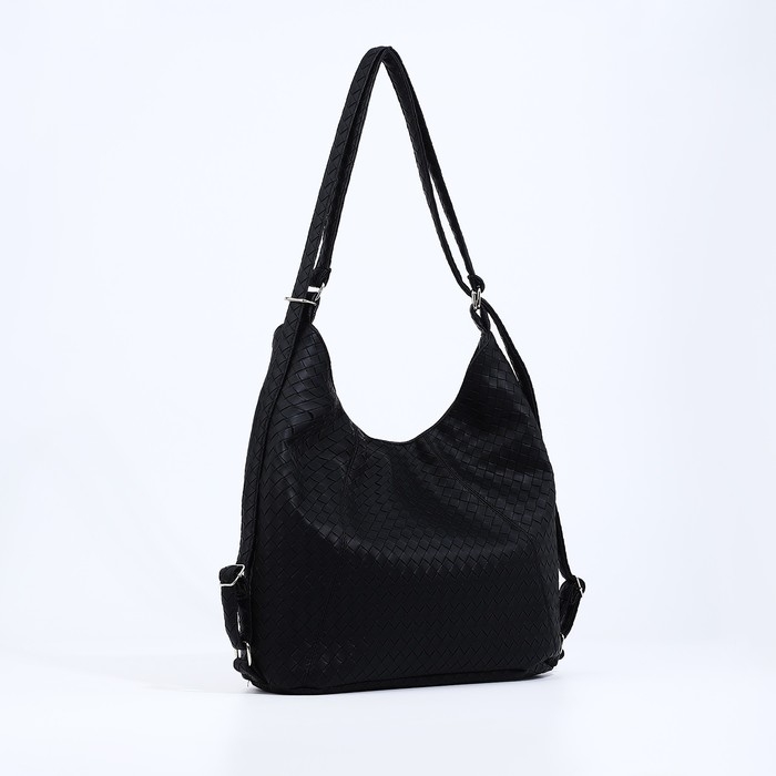 Сумка женская мешок на молнии, цвет чёрный Сумка женская мешок на молнии, цвет чёрный