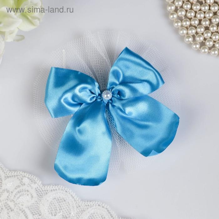 Бантики на ручки свадебного автомобиля, 4 шт., бирюзовые Бантики на ручки свадебного автомобиля, 4 шт., бирюзовые