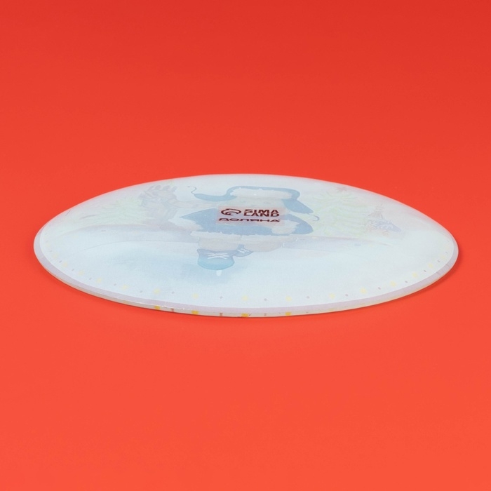 Блюдо сервировочное стеклянное &laquo;Зимний медвежонок. Каток&raquo;, d=19 см