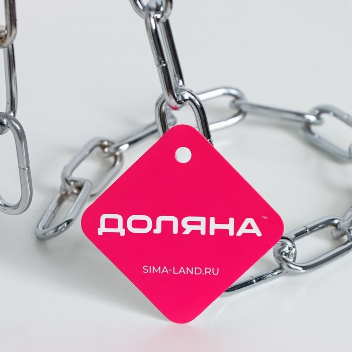 Подставка для бутылки Доляна &laquo;Цепь&raquo;, 18&times;12&times;20 см, цвет хром