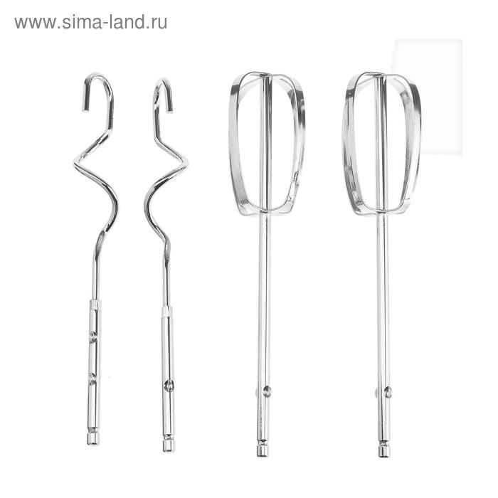 Миксер WILLMARK WHM-6023ST, ручной, 400 Вт, 5 скоростей, 2 насадки, подставка бордо