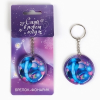 Новогодний брелок с фонариком для ключей &laquo;Новый год: Змея&raquo; 5 х 10 см