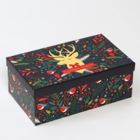 Набор коробок подарочных 15 в 1 &laquo;Европейский&raquo;, 12 х 7 х 4 см - 46,6 х 35,2 х 17.5 см, Новый год