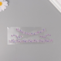 Наклейка пластик стразы "Чокер из звёзд" сиреневый 11,6х18 см Наклейка пластик стразы "Чокер из звёзд" сиреневый 11,6х18 см