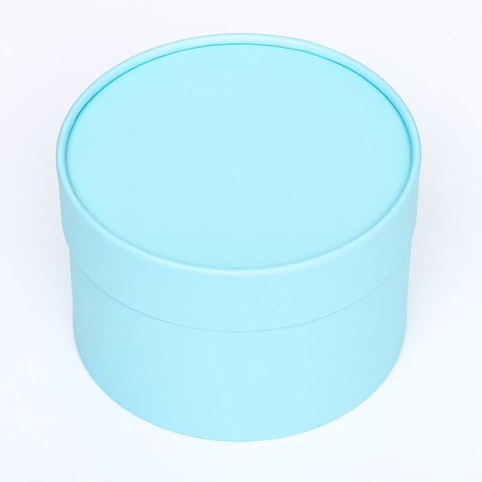 Подарочная коробка Подарочная коробка "Аквамарин" голубой, завальцованная без окна, 16 х 9 см