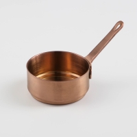 Ковш из нержавеющей стали, 120 мл, 7&times;7&times;3,5, марка стали 304, металлическая ручка, цвет медный