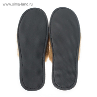 Тапочки мужские, цвет коричневый, размер 41