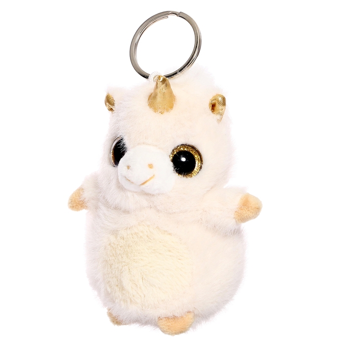 Мягкая игрушка &laquo;Единорожка&raquo;, цвет золотой, 12 см