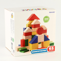 Конструктор &laquo;Цветной&raquo;, 65 элементов