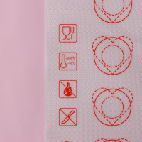 Армированный коврик для выпечки макаронс Доляна &laquo;Макарон&raquo;, силикон, 40&times;30 см, цвет МИКС