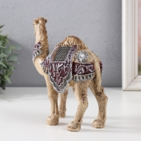 Сувенир полистоун "Пустынный верблюд с попоной" 16х7х16,7 см Сувенир полистоун "Пустынный верблюд с попоной" 16х7х16,7 см