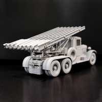 Сборная модель-машина &laquo;Советский гвардейский реактивный миномёт БМ-13 Катюша&raquo;, Ark Modelis, 1:35, (35040)