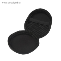 Футляр для наушников Luazon, круглый 8х8х3 см, кожзам Футляр для наушников Luazon, круглый 8х8х3 см, кожзам