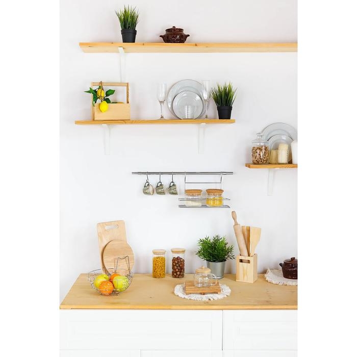 Рейлинговая система для кухни Tekno-tel, 6 предметов, цвет хром Рейлинговая система для кухни Tekno-tel, 6 предметов, цвет хром