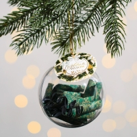 Ёлочный шар со свитками новогодний «С Новым годом», на Новый год, 30 свитков Ёлочный шар со свитками новогодний «С Новым годом», на Новый год, 30 свитков