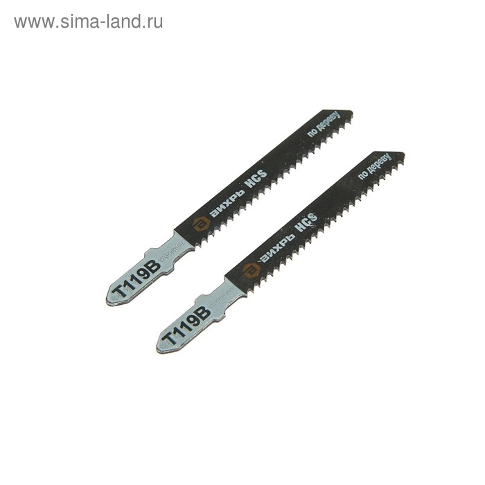 Пилки для лобзика Пилки для лобзика "Вихрь" Т119В, по дереву, быстрый рез, 77 х 50 мм, 2 шт.
