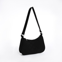 Сумка-багет на молнии, цвет чёрный Сумка-багет на молнии, цвет чёрный