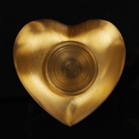 Подсвечник алюминий "Сердце" на 1 свечу 8,5х9х4 см Подсвечник алюминий "Сердце" на 1 свечу 8,5х9х4 см