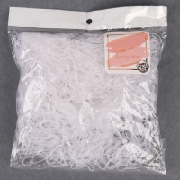 Силиконовые резинки для волос, набор, d = 2 см, 100 гр, цвет прозрачный Силиконовые резинки для волос, набор, d = 2 см, 100 гр, цвет прозрачный