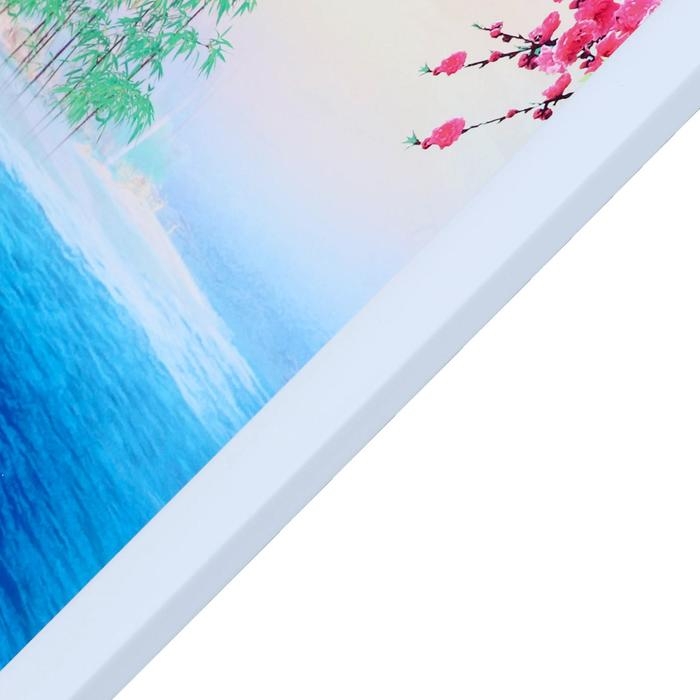 Картина Картина "Лебеди в тропиках" 60х100(65х105) см