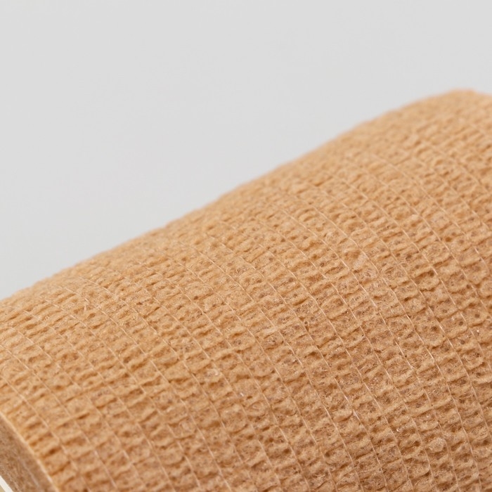 Бинт самофиксирующийся с горькой пропиткой, 7,5 см, макс. растяжимость 4,5 м, бежевый