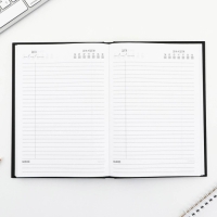 Ежедневник А5, 160 л. твердая обложка &laquo;Черный&raquo;