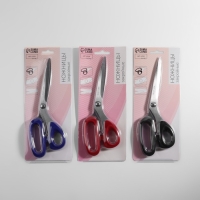 Ножницы закройные, скошенное лезвие, 9", 23 см, цвет МИКС