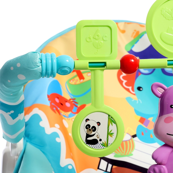 Шезлог детский &laquo;Слонёнок&raquo;, звуковые эффекты