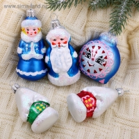 Ёлочные игрушки &laquo;Сказочный&raquo;, набор 5 шт., МИКС
