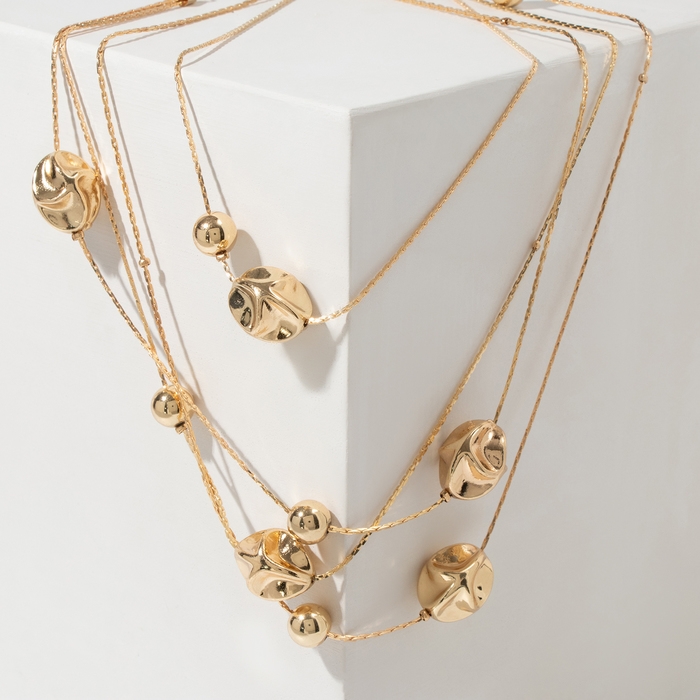 Бусы «Желание» безмятежность, цвет золото, 50см Бусы «Желание» безмятежность, цвет золото, 50см