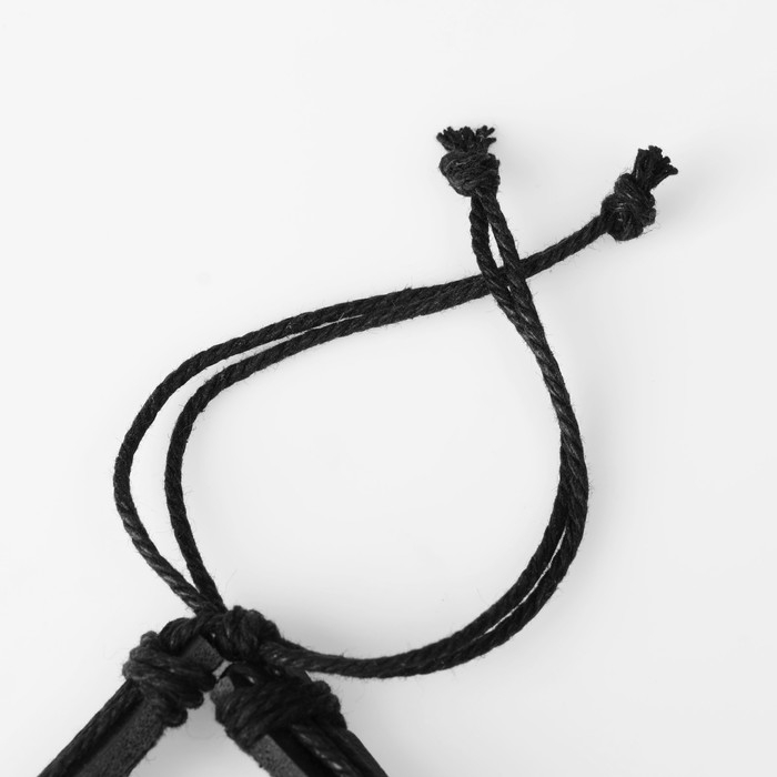 Браслет унисекс &laquo;Лезвие&raquo;, цвет чёрный с чернёным серебром, d=7 см