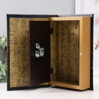 Сейф-книга дерево кожзам "Хранитель времени" тиснение 21х13х5 см Сейф-книга дерево кожзам "Хранитель времени" тиснение 21х13х5 см