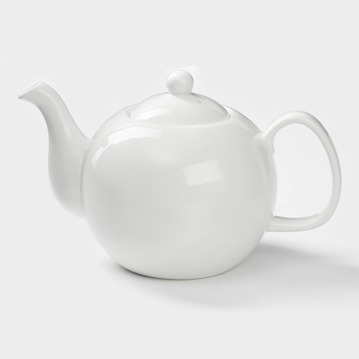 Чайник фарфоровый заварочный Wilmax Olivia &laquo;Классика&raquo;, 1,75 л, цвет белый