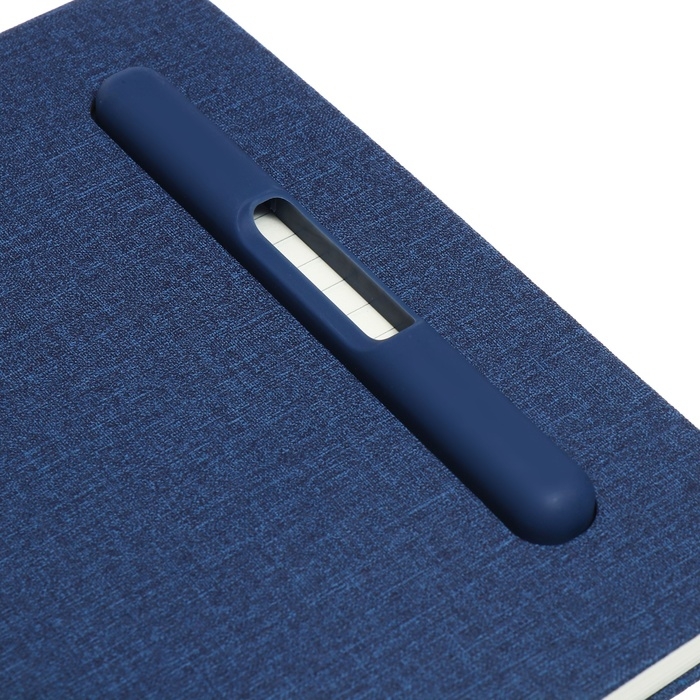 Ежедневник недатированный A5, 96л, лин, держатель для телефона/планшета/ручки, Синий