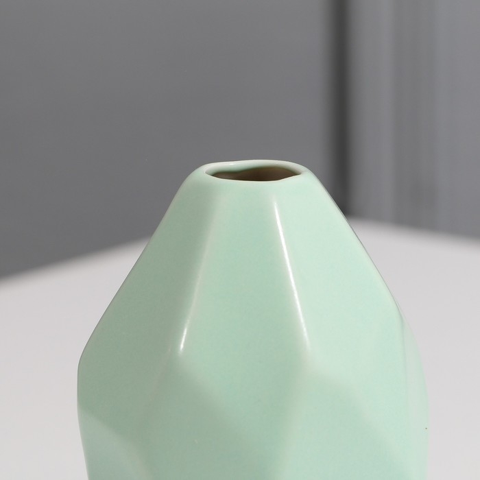 Ваза для цветов и подставка &laquo;Счастье внутри&raquo;, 9 х 7 х 7 см, 350 мл.