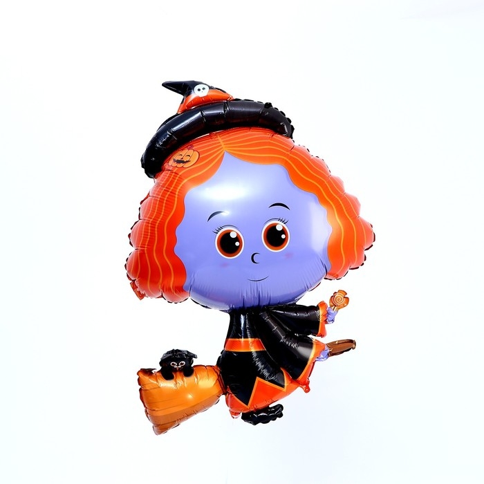 Шар фольгированный 36" &laquo;Ведьмочка фиолетовая&raquo;