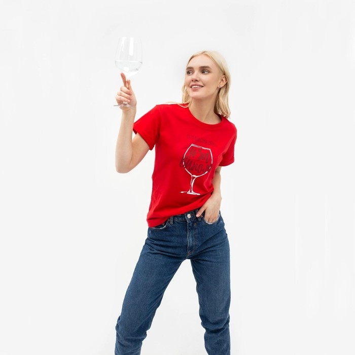 Футболка женская MIST Футболка женская MIST "За вином" р-р 40-42