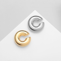 Серьги &laquo;Каффы&raquo; набор 2 шт, спокойная вибрация, цвет серебряно-золотой