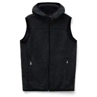 Жилет с капюшоном унисекс Gotland, черный, размер XL