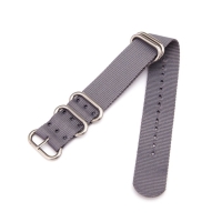 Ремешок для часов "Соломон", 20 мм, l-27 см, серый Ремешок для часов "Соломон", 20 мм, l-27 см, серый
