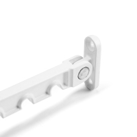 Ограничитель оконный, металлический  для окон ПВХ, белый