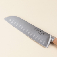 Нож кухонный сантоку SL Home &laquo;Калабрия&raquo;, нержавеющая сталь, 18 см, бежевый