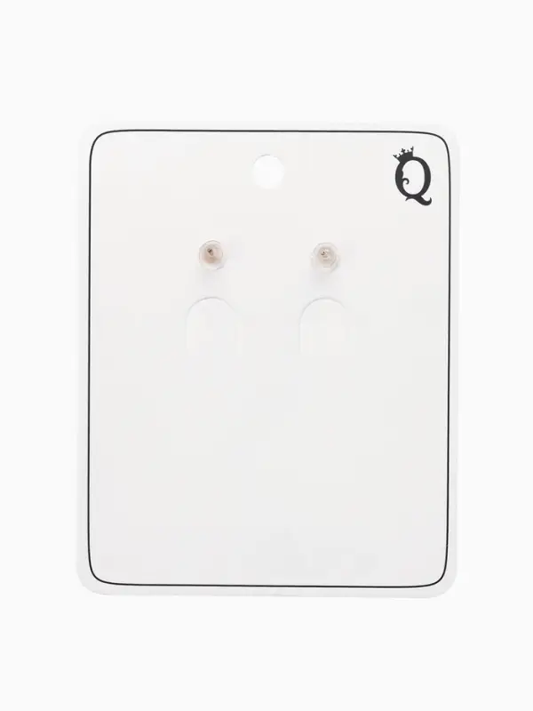 Серьги "Цветок розы", цвет белый в золоте