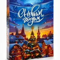 Адвент календарь новогодний с мёдом &laquo;С Новым Годом&raquo;, облепиха, кедровые орешки, малина, цитрус, клубника