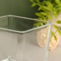 Ваза "Кубик" Бернарди-3 10х10 см, 0,5л прозрачная